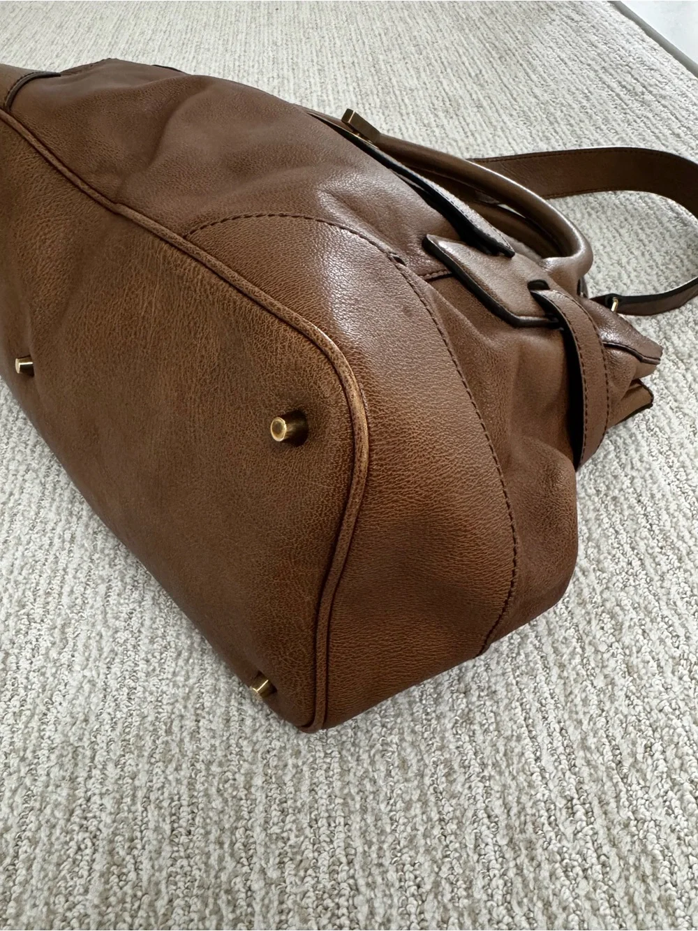 Burberry Belted Grainy Leather Tote & Shoulder Bag